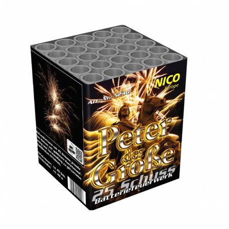 Batteriefeuerwerk Peter der Große 20 Sekunden von Nico