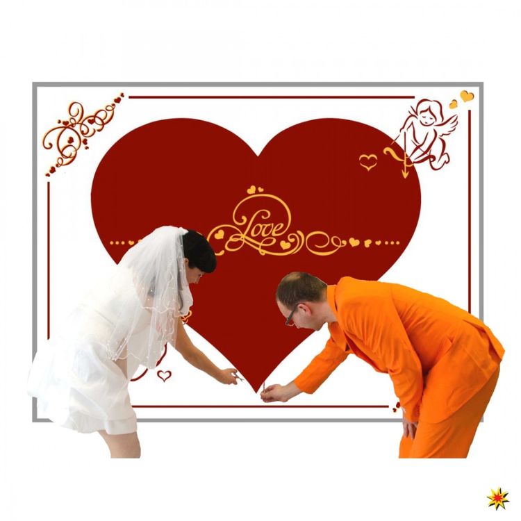 Hochzeitslaken Herz Ausschneiden Brauch Spiel