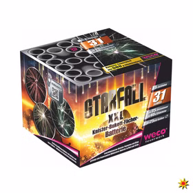 Starfall Feuerwerk Batterie 31 Schuss für Silvester Starfall Feuerwerk Batterie 31 Schuss für Silvester