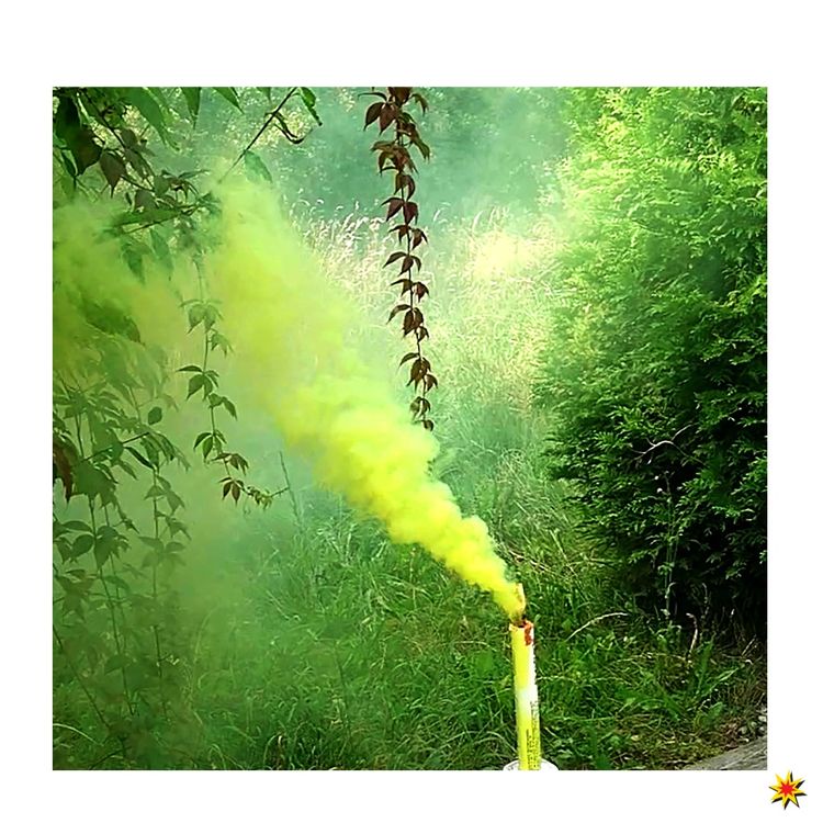 Rauchfackel Gelb von Pyrotrade Handfackel 