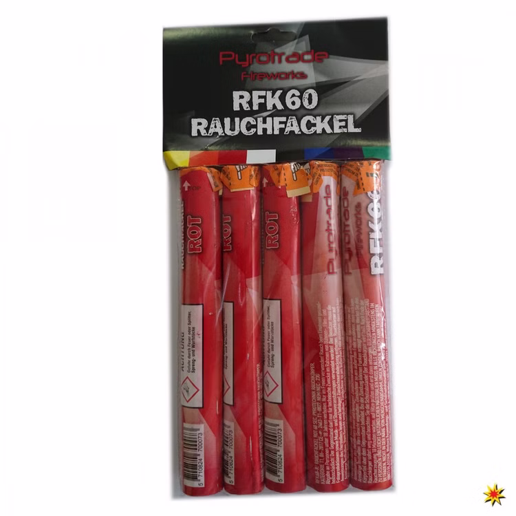 Rote Rauchfackel von Pyrotrade Handfackel Notfackel Rote Rauchfackel von Pyrotrade Handfackel Notfackel