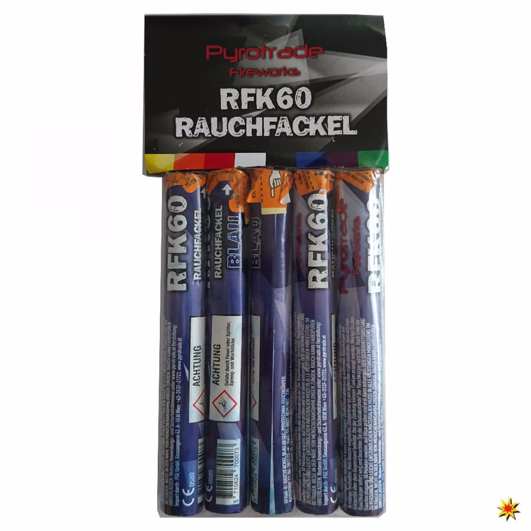 Rauchfackel Blau von Pyrotrade Handfackel Notfackel Rauchfackel Blau von Pyrotrade Handfackel Notfackel