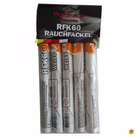 Weiße Rauchfackel von Pyrotrade Handfackel Notfackel