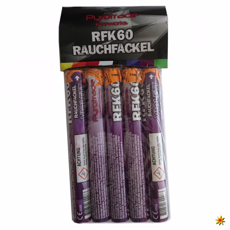 Lila Rauchfackel von Pyrotrade Violett Handfackel Notfackel farbig Lila Rauchfackel von Pyrotrade Violett Handfackel Notfackel farbig