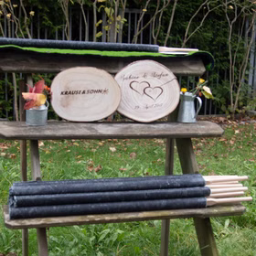 100 Stück 100 Min. Brenndauer Fackel 60cm lang gehobene Qualität Wachsfackel Fackelwanderung Hexenfeuer Grillparty Garten Deko