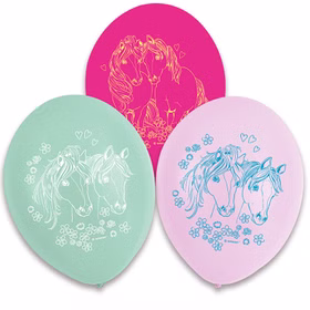 Pferde Party-Set Kindergeburtstag Deluxe Best Friends 76 Teile Party-Geschirr Tiermotive Pferde Pony rosa Mädchen Tischdeko Mottoparty