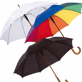 Chauffeur Schirm weiß Hochzeit Ø 103 cm Stockschirm Automatik Regenschirm Zubehör Accessoire Trauung Brautpaar 