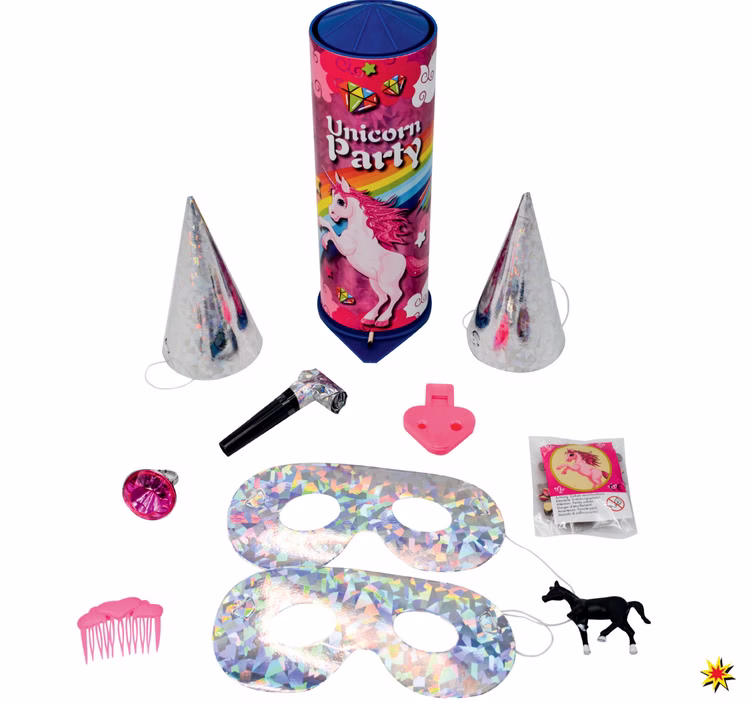 Tischfeuerwerk Einhorn XL für Geburtstage und Silvester Tischfeuerwerk Einhorn XL für Geburtstage und Silvester