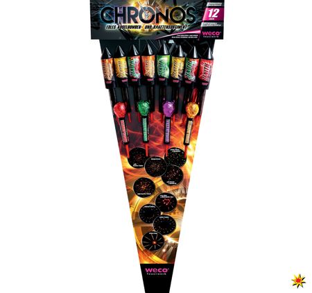 Chronos Kugelbomben-Raketensortiment 12-teilig von Weco