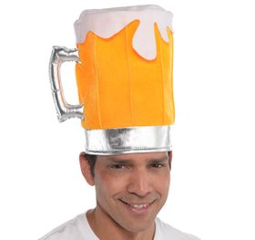 Herren Mütze Männertag Bierkrug JGA Hut Bier Vatertag witzig lustiges Kostüm Zubehör Bierglas Kopfbedeckung