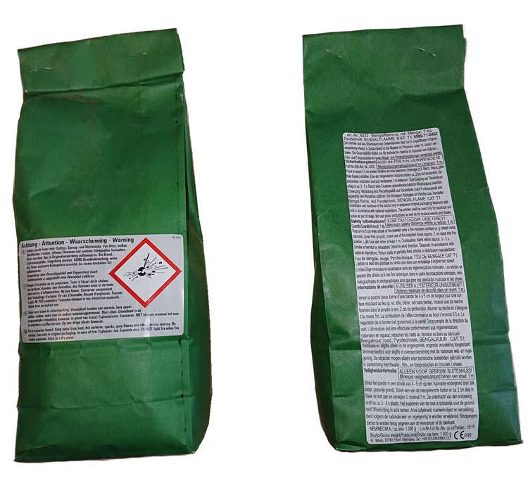 Bengalpulver rot, Bengalfeuer für Show- und Bühneneffekte, Bengalartikel, 1000g/ Packung Bengalpulver rot, Bengalfeuer für Show- und Bühneneffekte, Bengalartikel, 1000g/ Packung