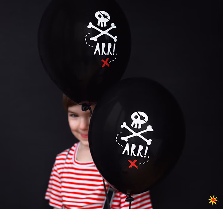 Party-Set Kinder Geburtstag Pirat Deko Luftballons, 72-tlg. deluxe Kindergeburtstag Mottoparty Kinderfasching Party-Set Kinder Geburtstag Pirat Deko Luftballons, 72-tlg. deluxe Kindergeburtstag Mottoparty Kinderfasching