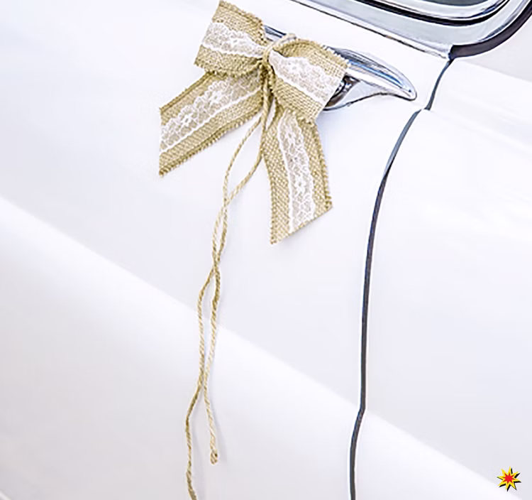 Autoschleifen Hochzeit Set Motorhaube Dosen braun weiß gold Brautauto Wedding Car Autoschmuck Autoschleifen Hochzeit Set Motorhaube Dosen braun weiß gold Brautauto Wedding Car Autoschmuck