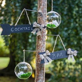 Hochzeit Wegweiser Geburtstag Deko Vintage mit Kreide 3 Stück Hinweisschild Hinweistafel zum Beschriften Garten Deko Wedding