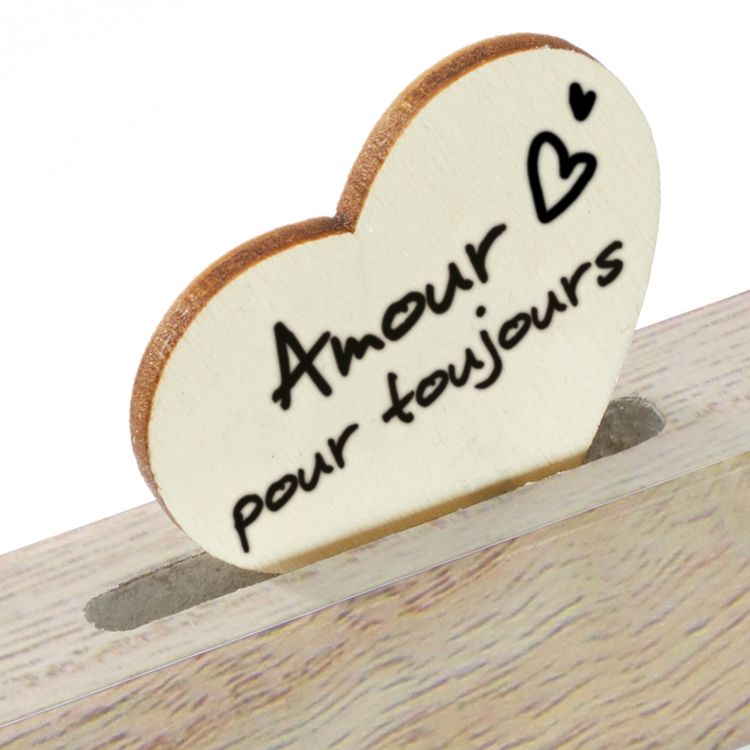 Gästebuch zum Beschriften Hochzeit Geschenk Bilderrahmen mit 53 Holzherzen Personalisiertes Gästebuch Hochzeit Geschenk Bilderrahmen mit 53 Holzherzen zum Beschriften Geschenkidee