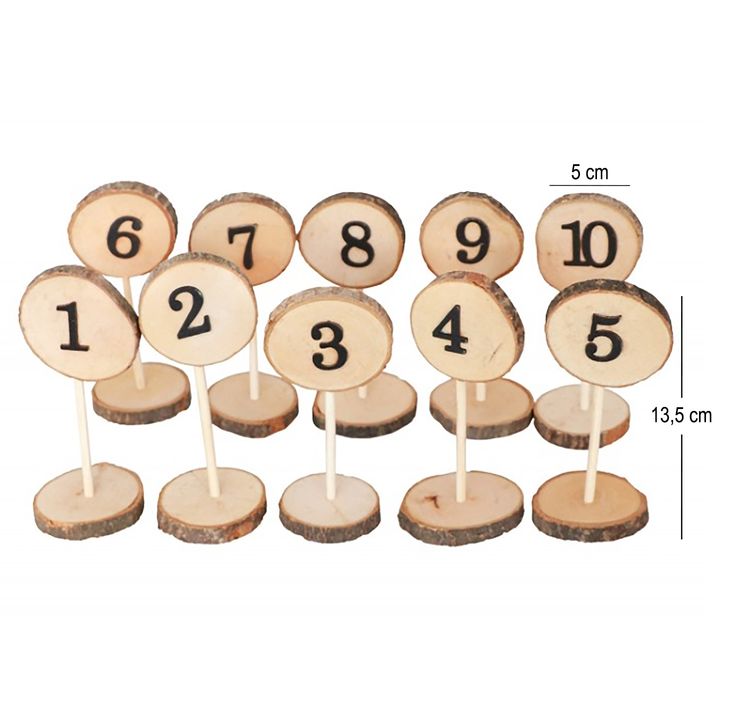 Tisch Nummernhalter aus Holz nummeriert Hochzeit Geburtstag, 10 Stück Tisch Nummernhalter aus Holz nummeriert Hochzeit Geburtstag 10 Stück Tisch-Deko