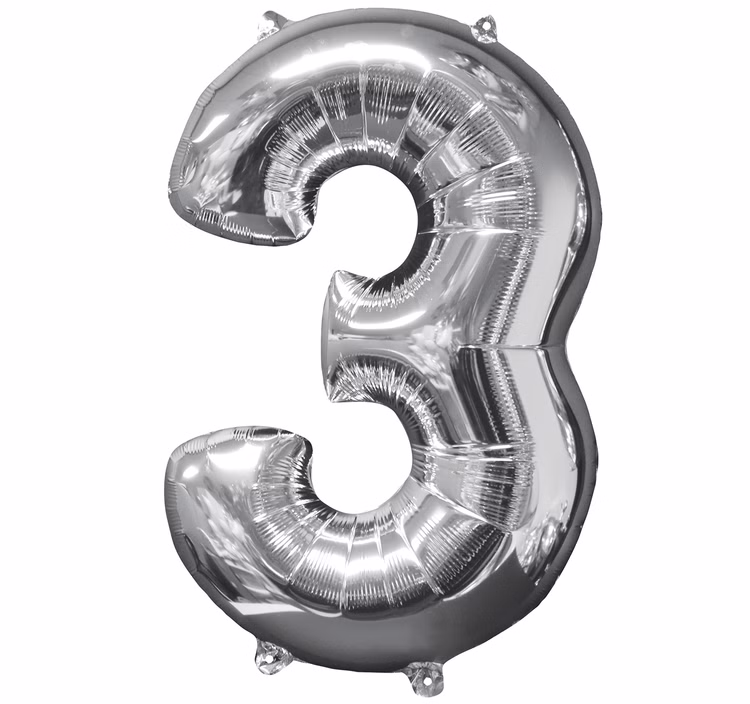 Ballon Luftballon Zahl 0 bis 9 silber 66 cm Geburtstag Hochzeit Deko Ballon Luftballon Zahl 0 bis 9 silber 66 cm Geburtstag Hochzeit Deko