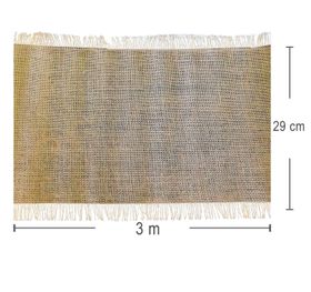 Tischläufer Tischband Jute Naturfarbe 3m x 29cm Deko Hochzeit