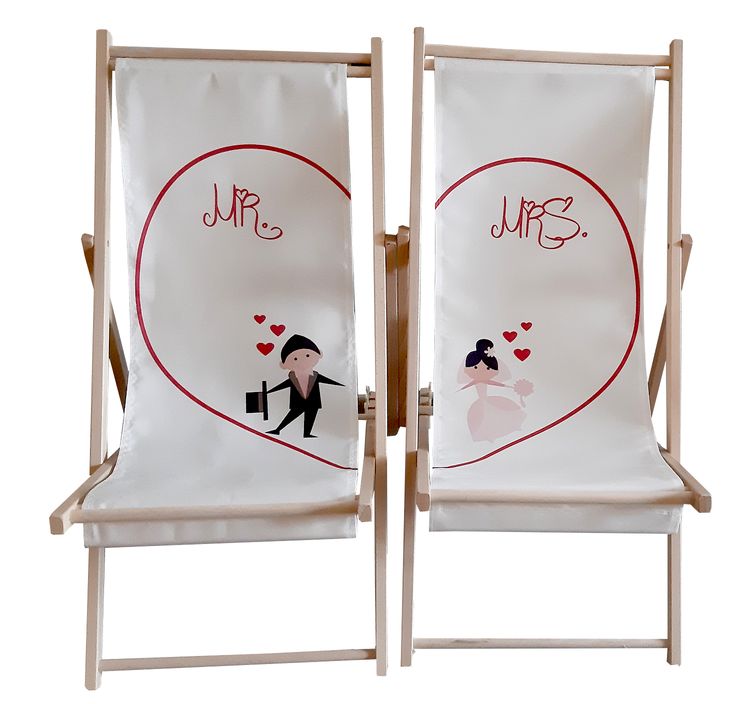 Partner Liegestuhl Mr. & Mrs. Brautpaar individuelles Hochzeitsgeschenk 2 Stück Partner Liegestuhl Brautpaar Mr. & Mrs. individuelles Hochzeitsgeschenk 2 Stück Geschenkidee zur Hochzeit