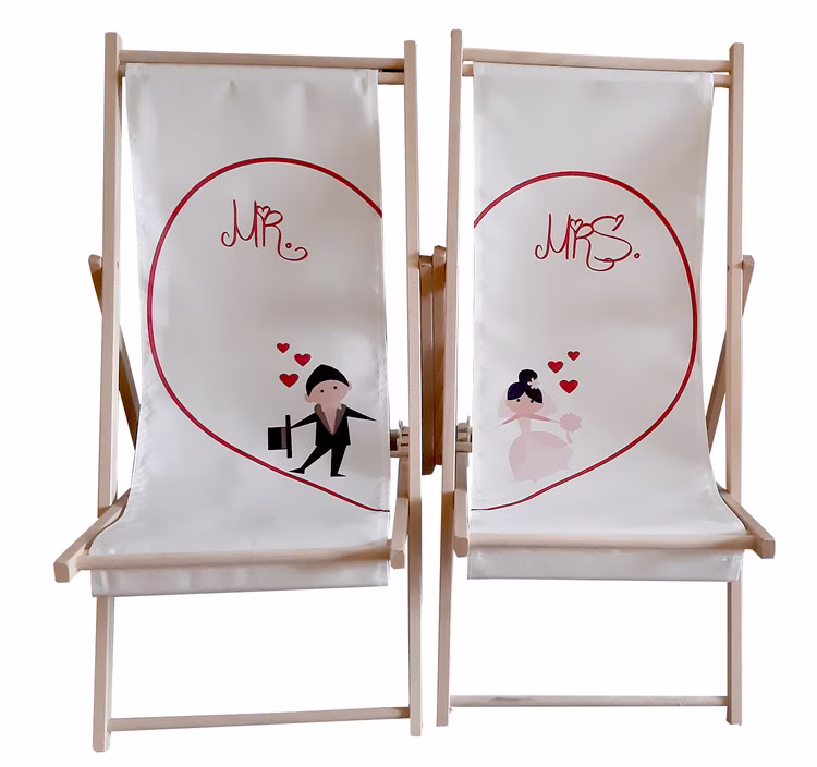 Partner Liegestuhl Brautpaar Mr. & Mrs. individuelles Hochzeitsgeschenk 2 Stück Geschenkidee zur Hochzeit Partner Liegestuhl Brautpaar Mr. & Mrs. individuelles Hochzeitsgeschenk 2 Stück Geschenkidee zur Hochzeit