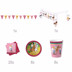 Party-Set Kindergeburtstag Bibi & Tina 38 Teile Geschirr Geburtstag Party Mädchen Geburtstag Mottoparty Bibi Blocksberg Party-Set Kindergeburtstag Bibi & Tina 38 Teile Geschirr Geburtstag Party Mädchen Geburtstag Mottoparty Bibi Blocksberg