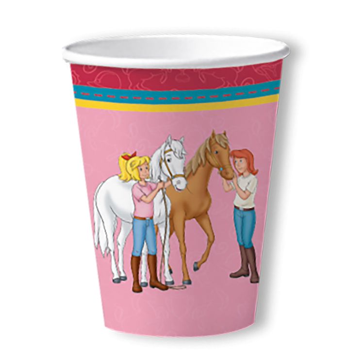 Party-Set Kindergeburtstag Bibi & Tina 38 Teile Geschirr Geburtstag Party Mädchen Geburtstag Mottoparty Bibi Blocksberg