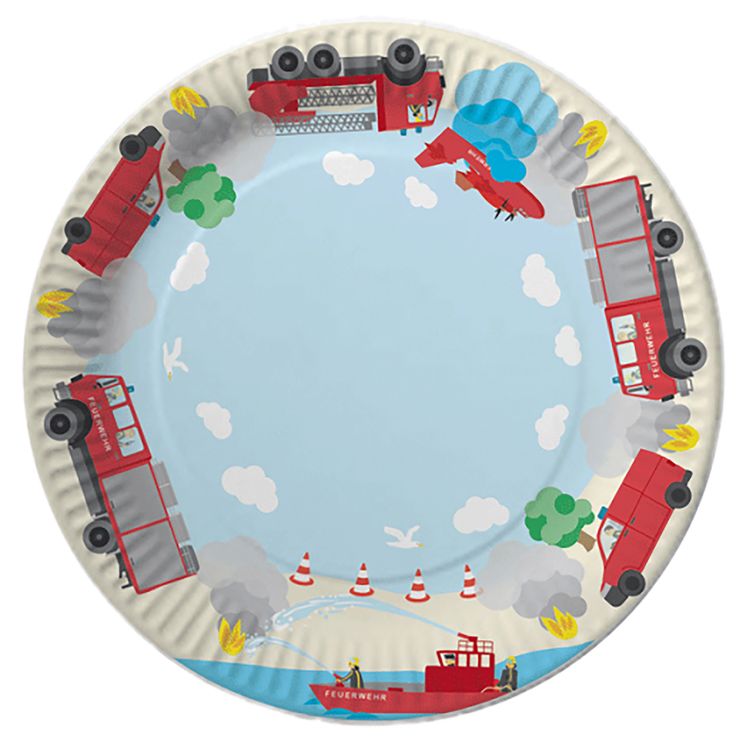 XXL Party-Set Kindergeburtstag Feuerwehr für 6 Kinder, 81-tlg. XXL Party-Set Kindergeburtstag Feuerwehr für 6 Kinder 81 Teile Geschirr Geburtstag Jungen Mottoparty