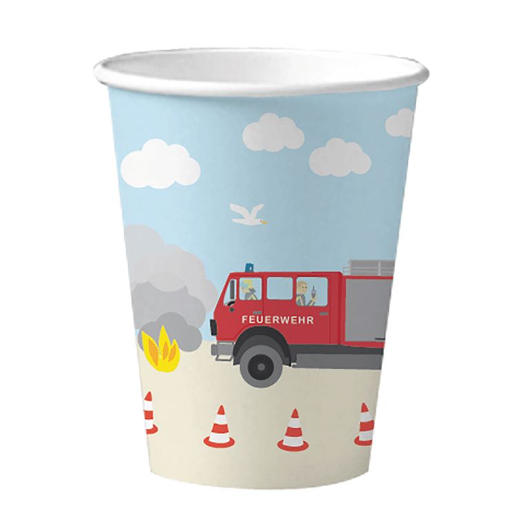 XXL Party-Set Kindergeburtstag Feuerwehr für 6 Kinder, 81-tlg. XXL Party-Set Kindergeburtstag Feuerwehr für 6 Kinder 81 Teile Geschirr Geburtstag Jungen Mottoparty