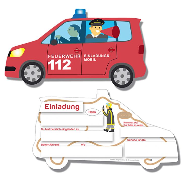 XXL Party-Set Kindergeburtstag Feuerwehr für 6 Kinder, 81-tlg. XXL Party-Set Kindergeburtstag Feuerwehr für 6 Kinder 81 Teile Geschirr Geburtstag Jungen Mottoparty