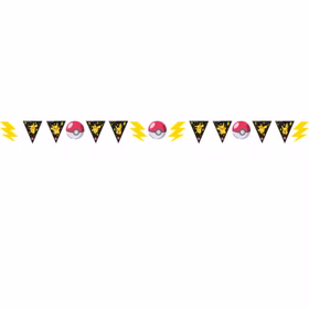 Wimpelkette im Pokemon-Design. 