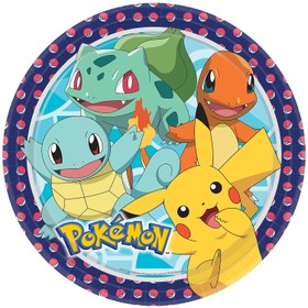 Pokemon Party-Set Kindergeburtstag für 8 Kinder, 64 Teile Geburtstag Mottoparty Kinderfasching Fasching