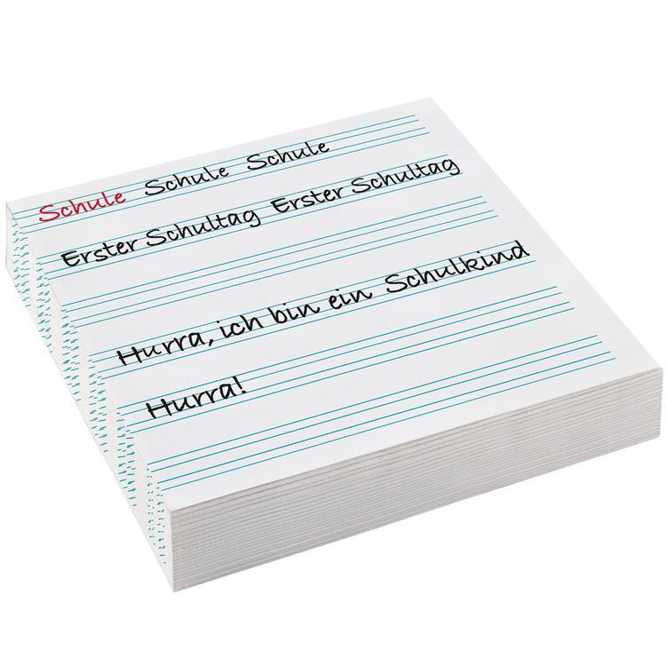 Schulanfang Party-Set Zuckertüte Einschulung Party 144 Teile Pappgeschirr 1. Schultag Mottoparty 