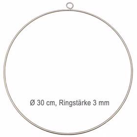 Metallring gold 30 cm Traumfänger Makramee Geburtstag Hochzeit Dekoration Bastelbedarf Floristik Zubehör