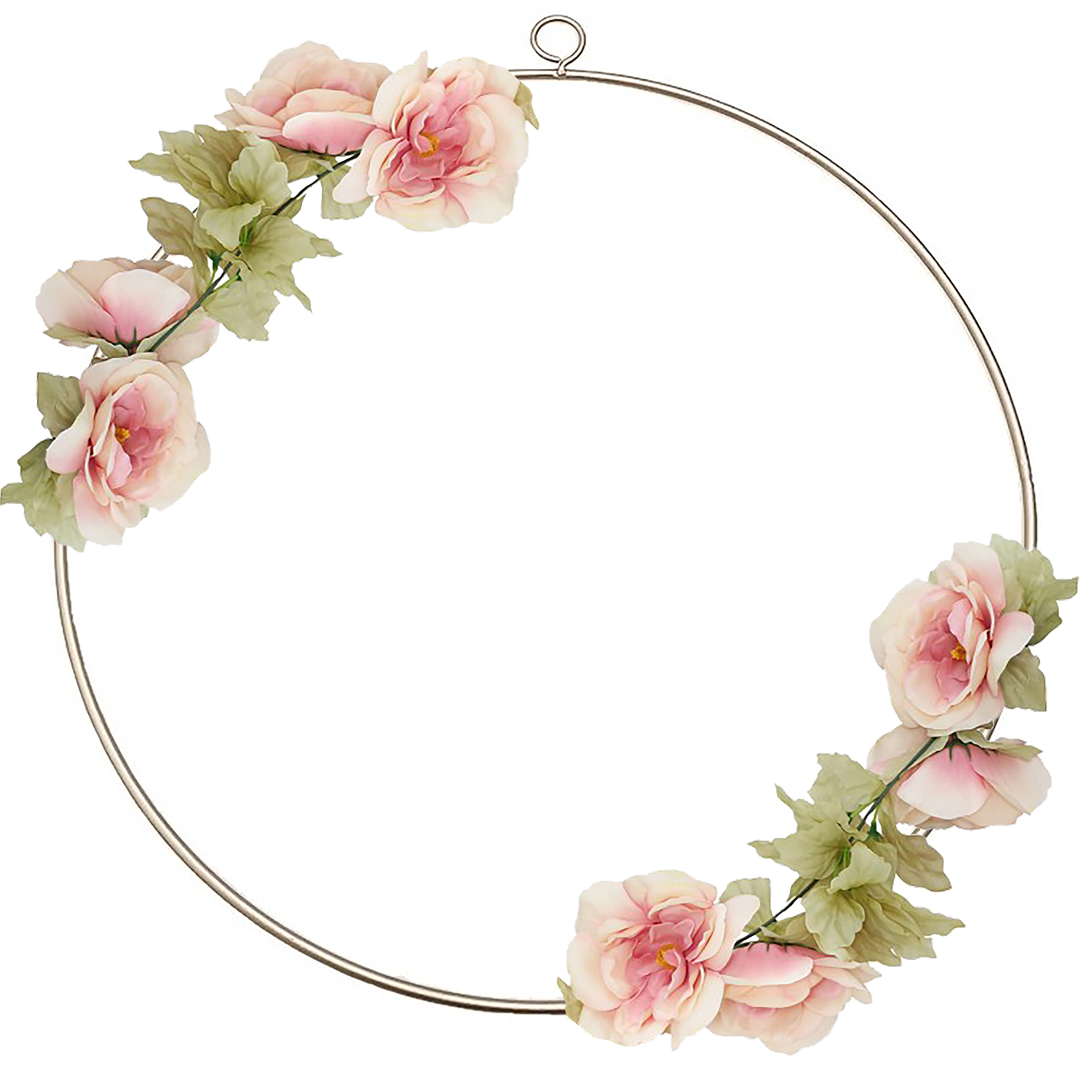 Yardenfun Herzkranz Rahmen Gold - Metall & Holz Herz Ring Für Tischdeko & Basteln