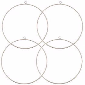 4 Metallringe gold 30 cm Traumfänger Makramee Geburtstag Hochzeit Dekoration Bastelbedarf Floristik Zubehör