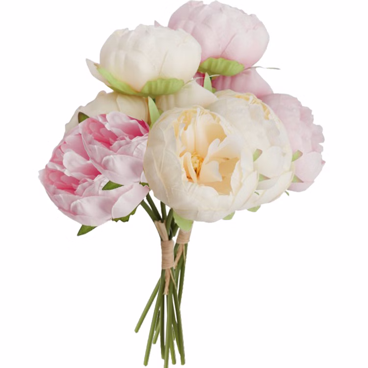 Kunstblumen 12 Pfingstrosen Vintage weiß und pink Blumenstrauß 27,5 cm Deko Hochzeit Geburtstag Zuhause künstlicher Blumenstrauß Kunstblumen 12 Pfingstrosen Vintage weiß und pink Blumenstrauß 27,5 cm Deko Hochzeit Geburtstag Zuhause künstlicher Blumenstrauß