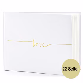 Gästebuch Hochzeit cremefarben gold Fotoalbum Hochzeitsalbum 22 Seiten Geschenkidee Hochzeitsfeier Hochzeitsgästebuch