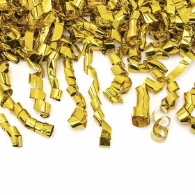 Shooter gold Luftschlangen gekringelt Konfettikanone 60 cm Deko Hochzeit Geburtstag Partyshooter Fasching Karneval