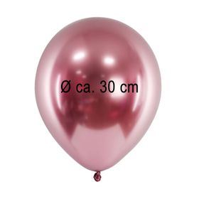 50 Luftballons metallic roségold Ø 30 cm Deko Hochzeit Geburtstag Valentinstag Party-Zubehör 