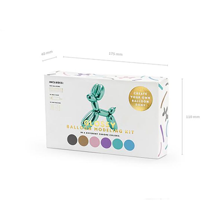 Modellierballons Kindergeburtstag metallic Ballons 31-tlg.  Modellierballons Kindergeburtstag metallic Ballons 31-tlg. Hochzeit Geburtstag Ballons bunt modellieren Hund Tiere Party-Zubehör Kinder