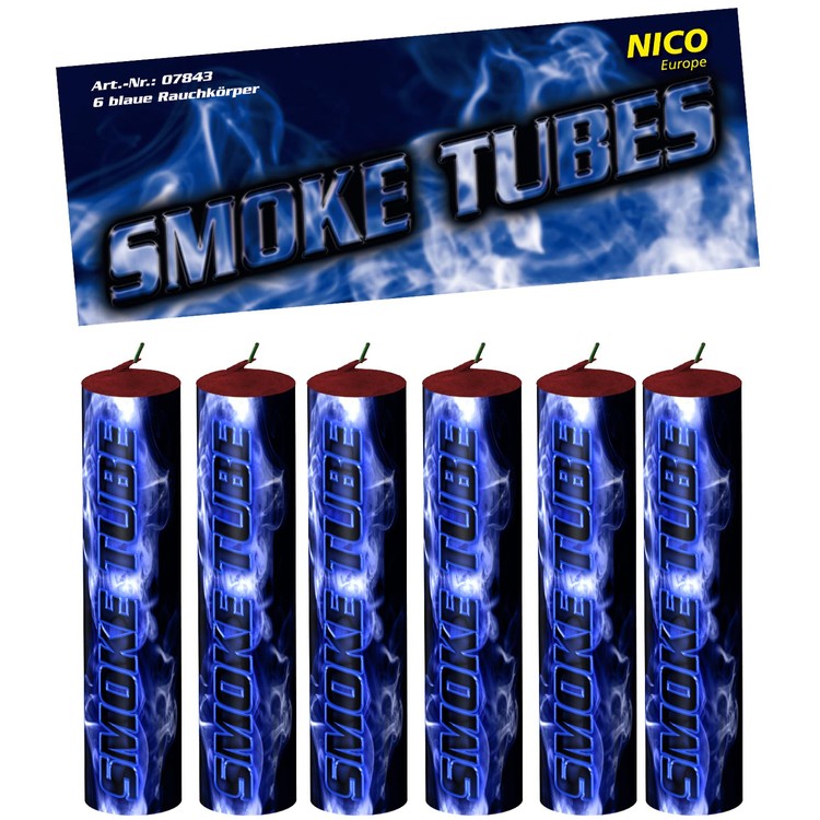 Rachfackeln Smoke Tube Blau 50 Sekunden, farbiger Rauch