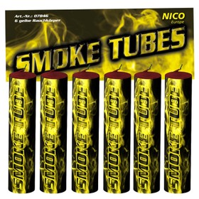 Rachfackeln Smoke Tube Gelb 50 Sekunden, farbiger Rauch