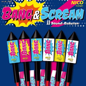 Bang & Scream-Raketensortiment 11-teilig von Nico Bang & Scream-Raketensortiment 11-teilig von Nico