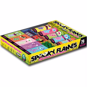 Spooky Flames Kinderfeuerwerk mit ca. 76 Einzelteilen für Kindergeburtstag oder Silvester Spooky Flames Kinderfeuerwerk mit ca. 76 Einzelteilen für Kindergeburtstag oder Silvester