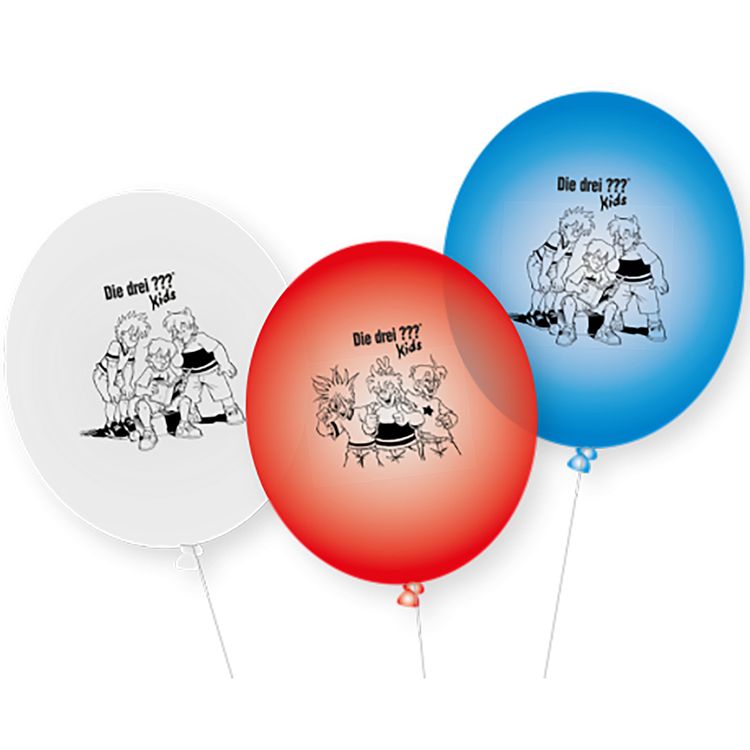 Die drei ??? Kids Party-Set Kindergeburtstag 8 Kinder 53-tlg. Party-Deko Die drei ??? Kids Party-Set Kindergeburtstag 8 Kinder 53-tlg. Pappgeschirr Mottoparty Tischdeko Luftballons Deko Die drei Fragezeichen Zubehör