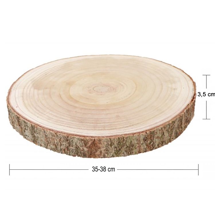 Holzscheibe Baumscheiben-Set 35-38 cm Deko Hochzeit, 8 Stück Holzscheibe Baumscheiben-Set Deko Hochzeit 8 Stück 35-38 x 3,5 cm Tisch-Deko DIY Basteln Geburtstag Advent Jahreszeiten Ostern Holzscheibe Holzstamm Dekoration