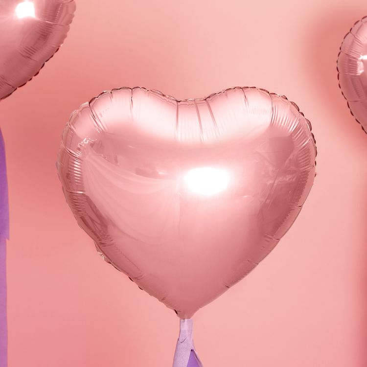 Herz Folienballon Rose Gold 45 cm Hochzeit Valentinstag Liebe Party-Deko