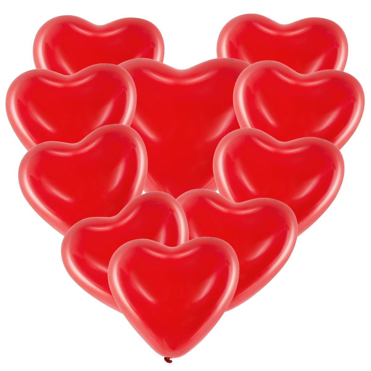 Herz Luftballons rot Ø 40,6 cm 10 Stück Ballon Hochzeit Verlobung  Valentinstag