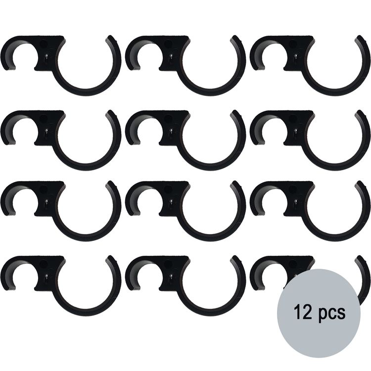 Sektflaschen-Clip 12 Stück Sektflaschenclip Fontänenhalterung (ohne Fontäne) 12 Stück schwarz Universalhalterung für Flaschen Einsatz in Diskotheken Bars Restaurants Geburtstag Party-Zubehör Hochzeit