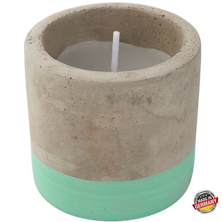 Partykerze klein mit Betonoptik - Mintfinish Partykerze klein mit Betonoptik - Mintfinish